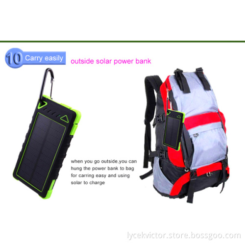 Universal Dual USB  External Solar Power Bank Charger